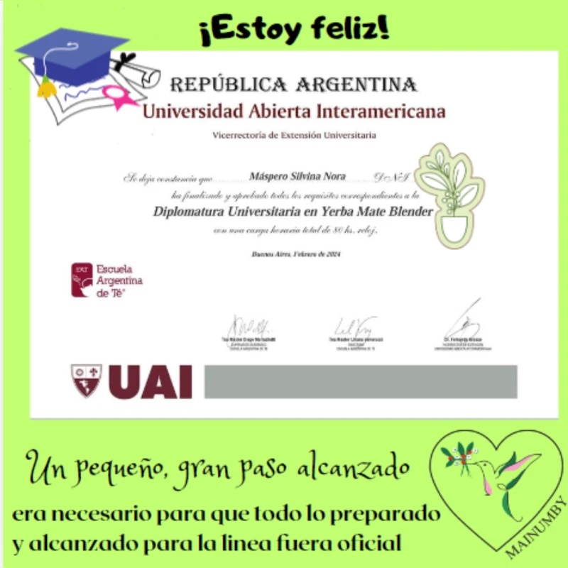 Diplomatura Universitaria en Yerba mate blender